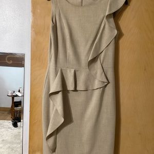 Calvin Klein size 8 beige dress